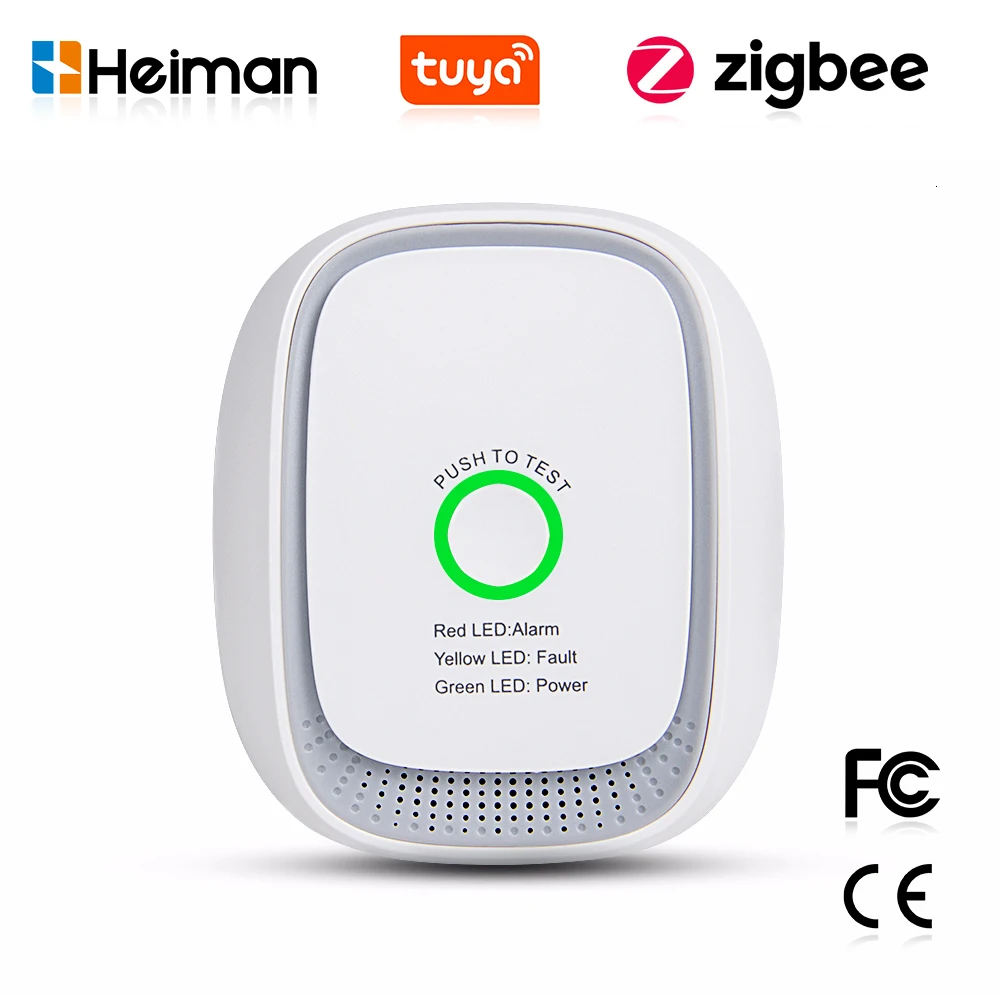 Home Security With Alarm - HEIMAN Zigbee Tuya Combustible Gas Sensor