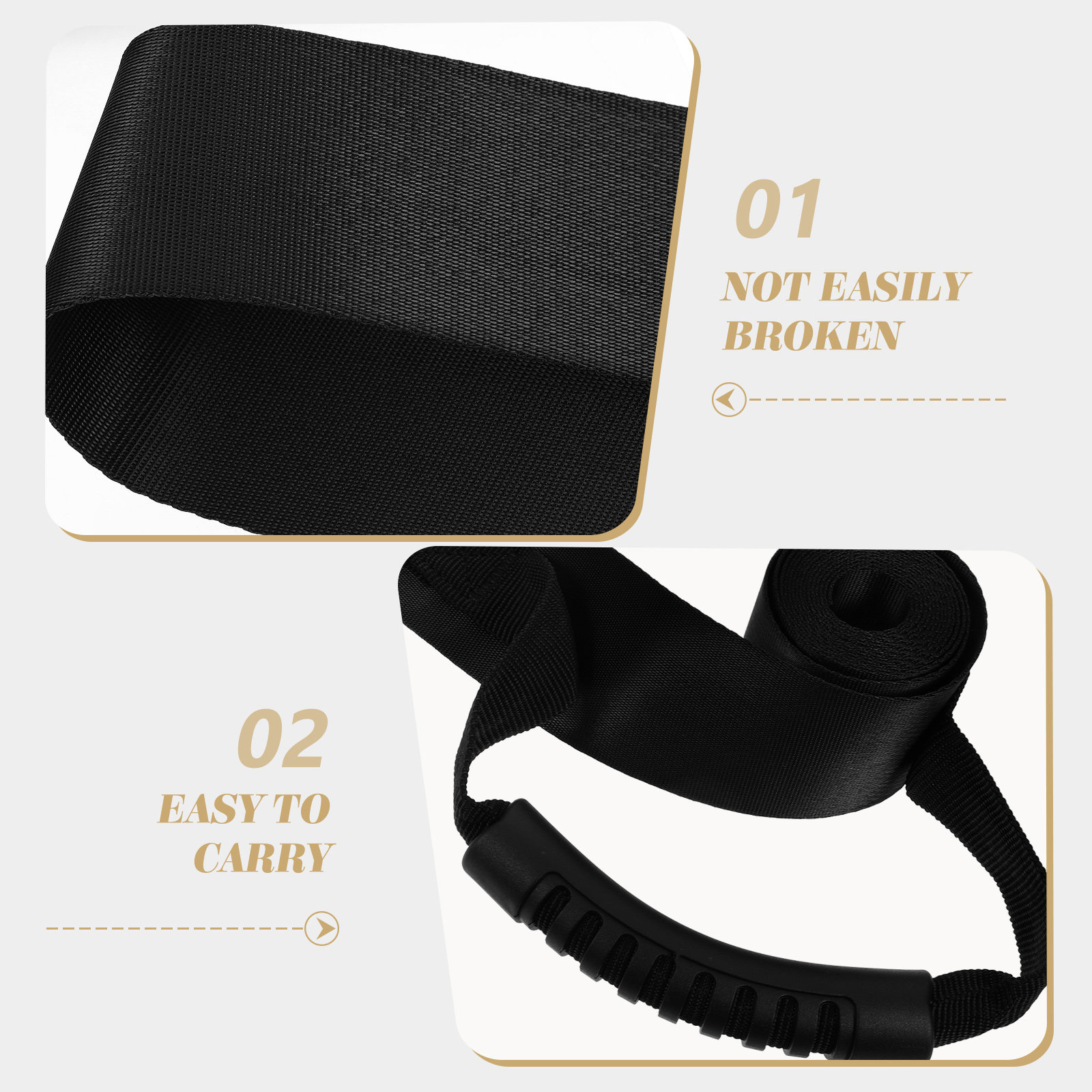 Home Security Bundle - Foldable Handle Moving Strap for Secure