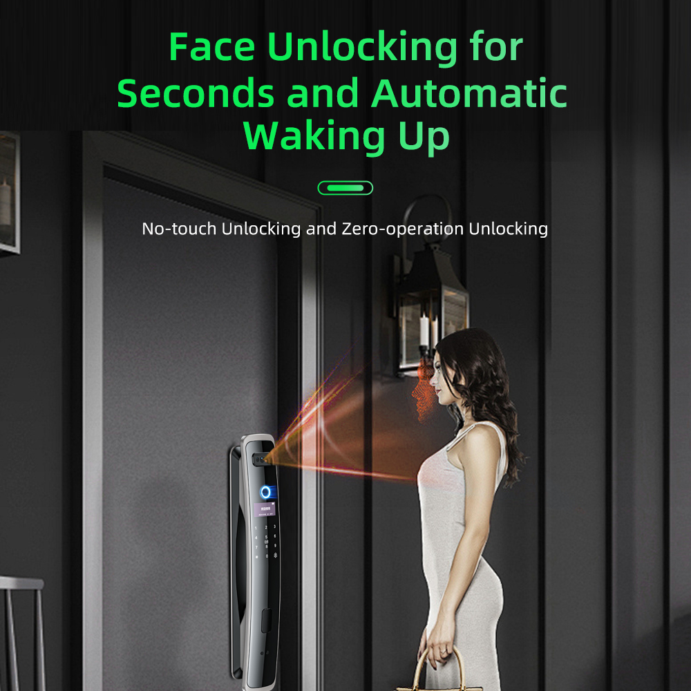 Home Security Doorbell Camera - EGFirtor Smart Password Lock 3D Face