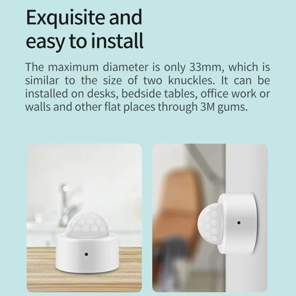 Zigbee Mini PIR Motion Sensor  - Home Security With Alarm review and price