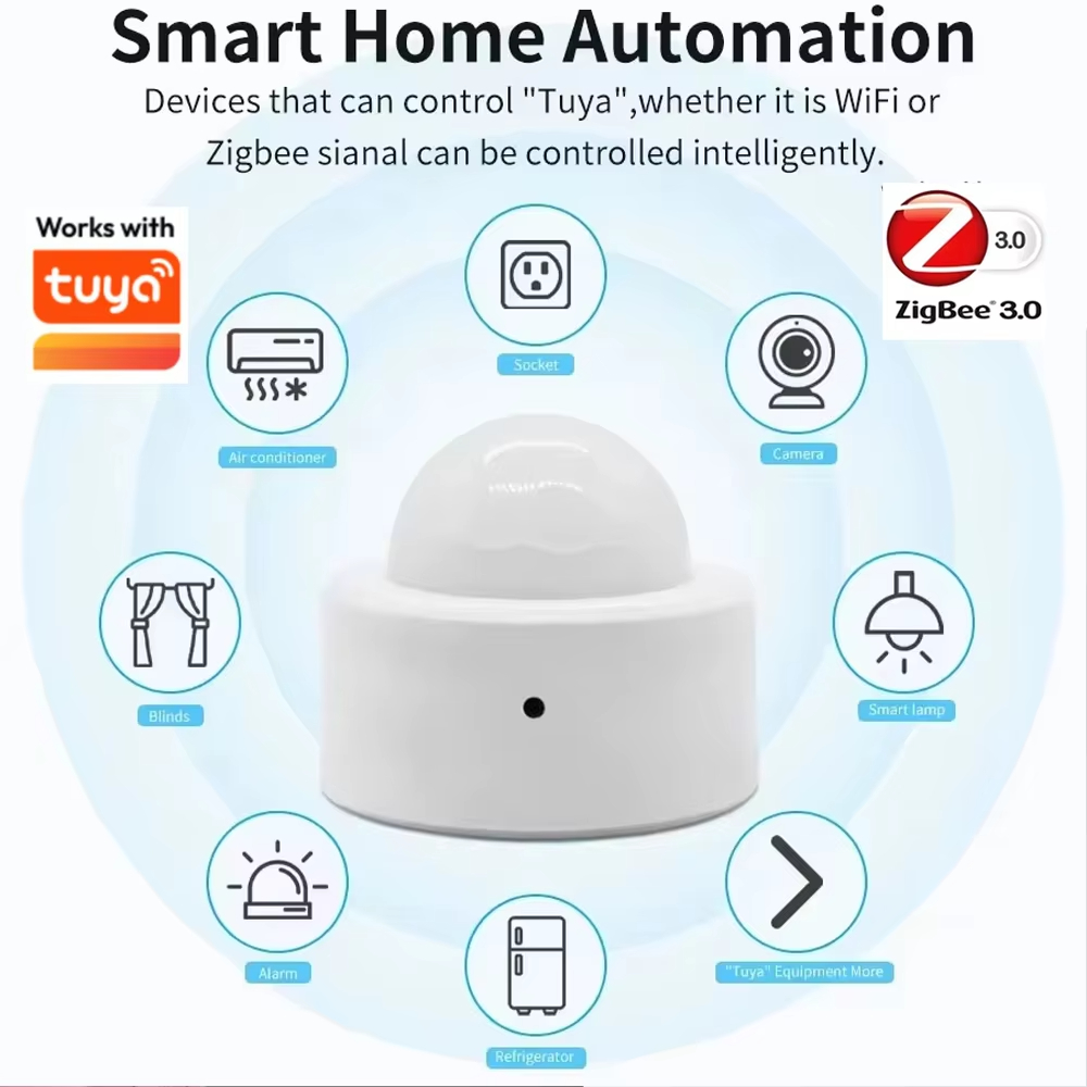 Zigbee Mini PIR Motion Sensor  - Home Security With Alarm review and price