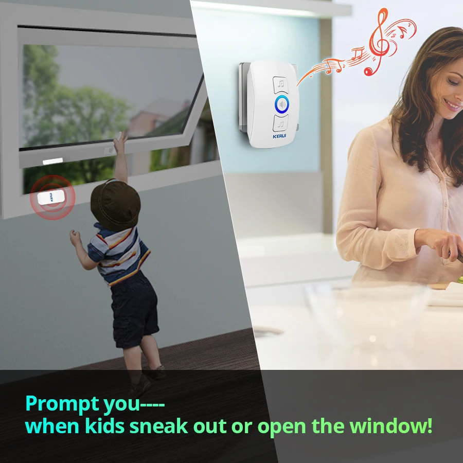 KERUI Wireless Doorbell Home S - Home Security Bell review and price