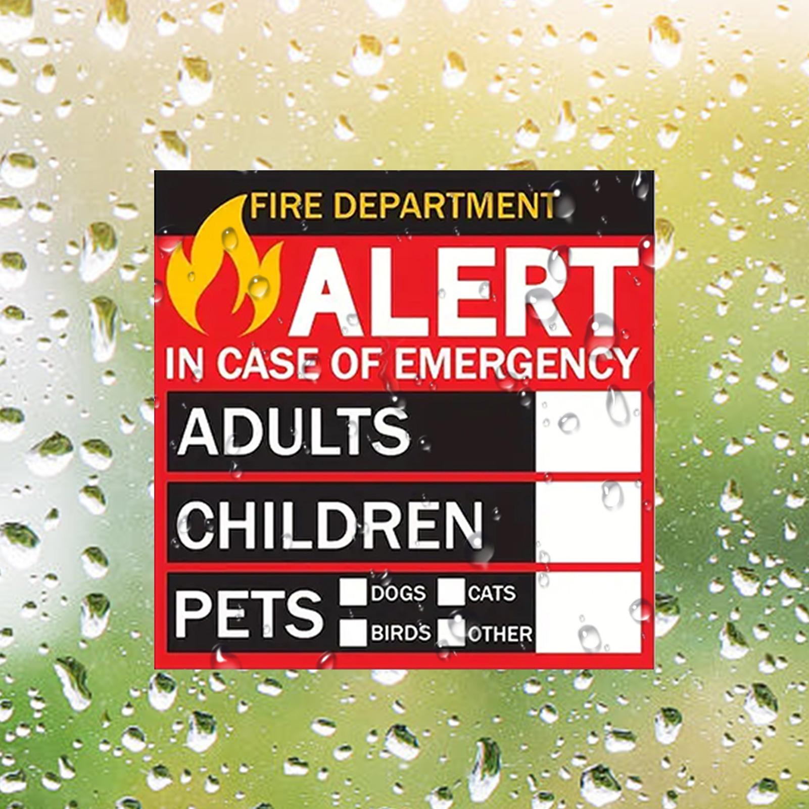 Fire Pet Alert Sticker Rain-Pr - Home Security Department review and price