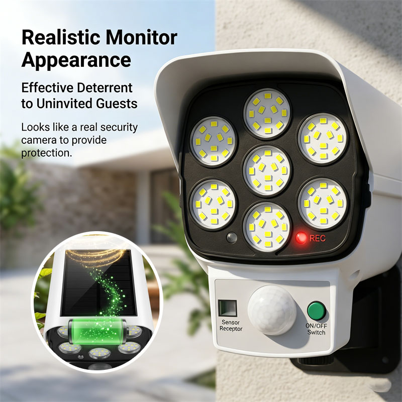 Solar Powered Dummy Security C - Home Security Beams review and price