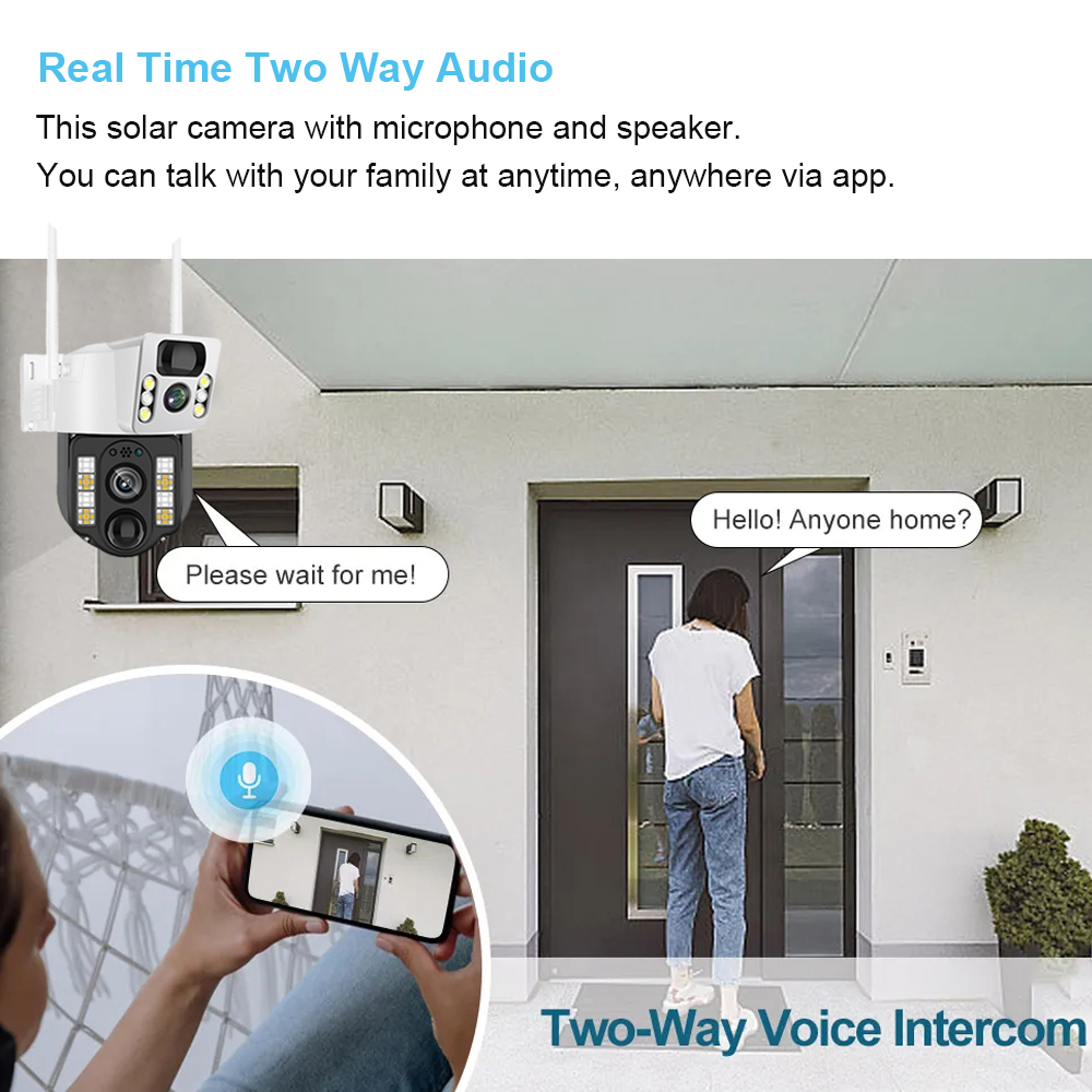 WiFi/4G Solar Camera IP CCTV S - Home Security Bell review and price