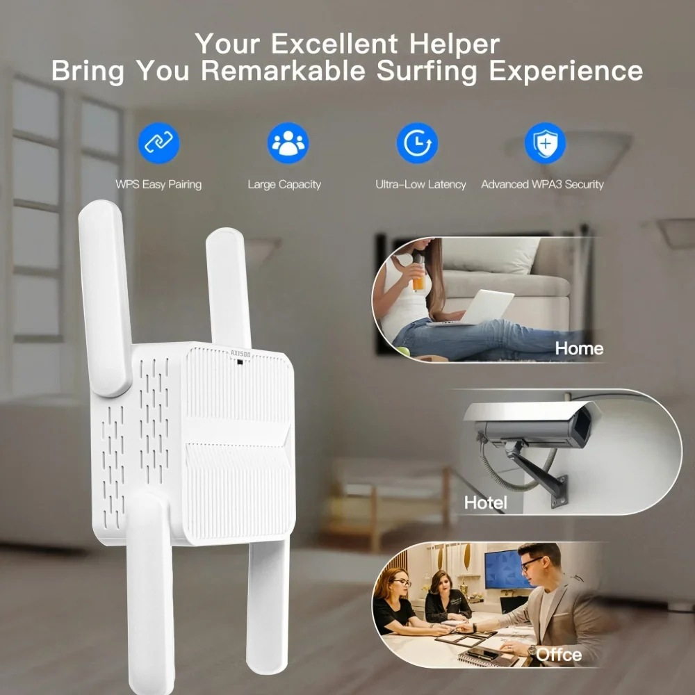 AX1500 WiFi 6 Repeater Extende - Home Security Bundle review and price