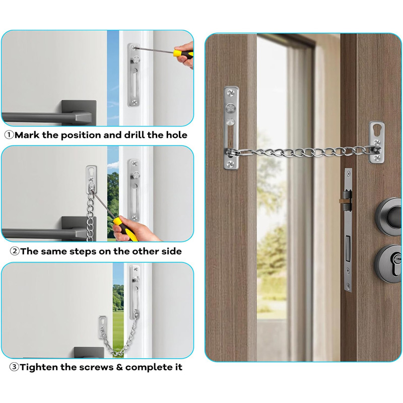 Stainless Steel Door Chain Loc - Door Chain Guard review and price