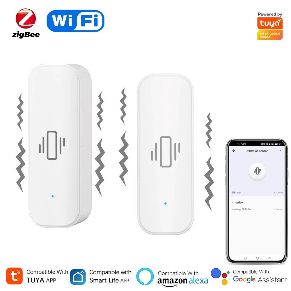 Tuya WiFi/Zigbee Smart Vibrati - Home Security With Alarm review and price