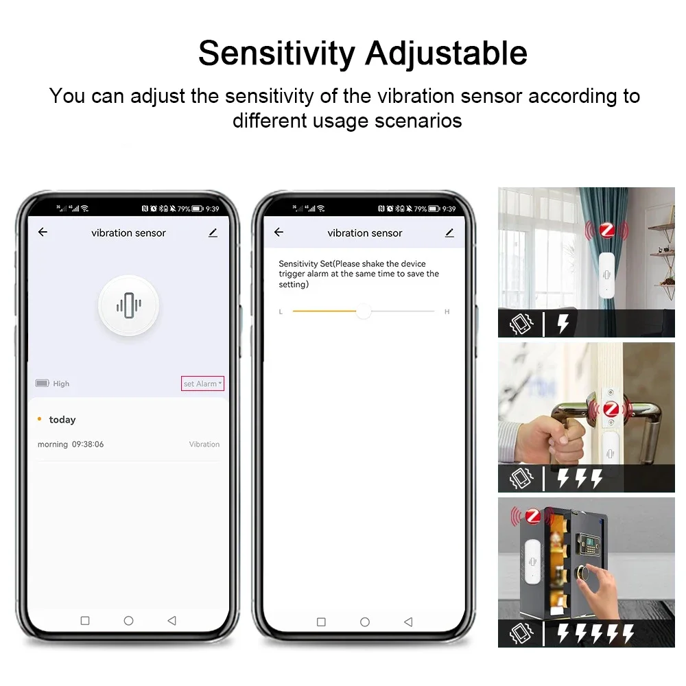 Tuya WiFi/Zigbee Smart Vibrati - Home Security With Alarm review and price