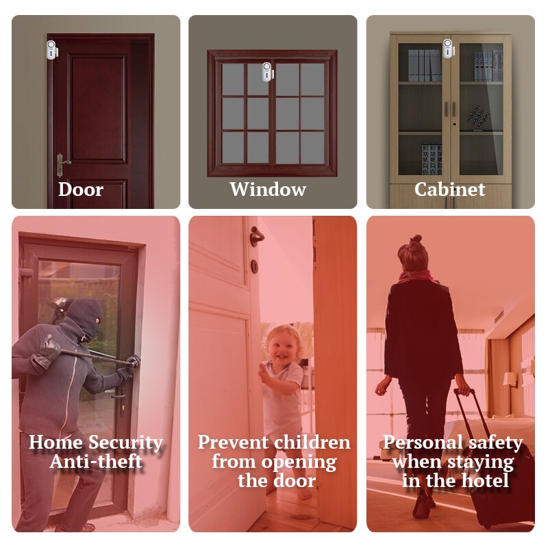 KERUI 120DB Wireless Door/Wind - Home Security Beams review and price