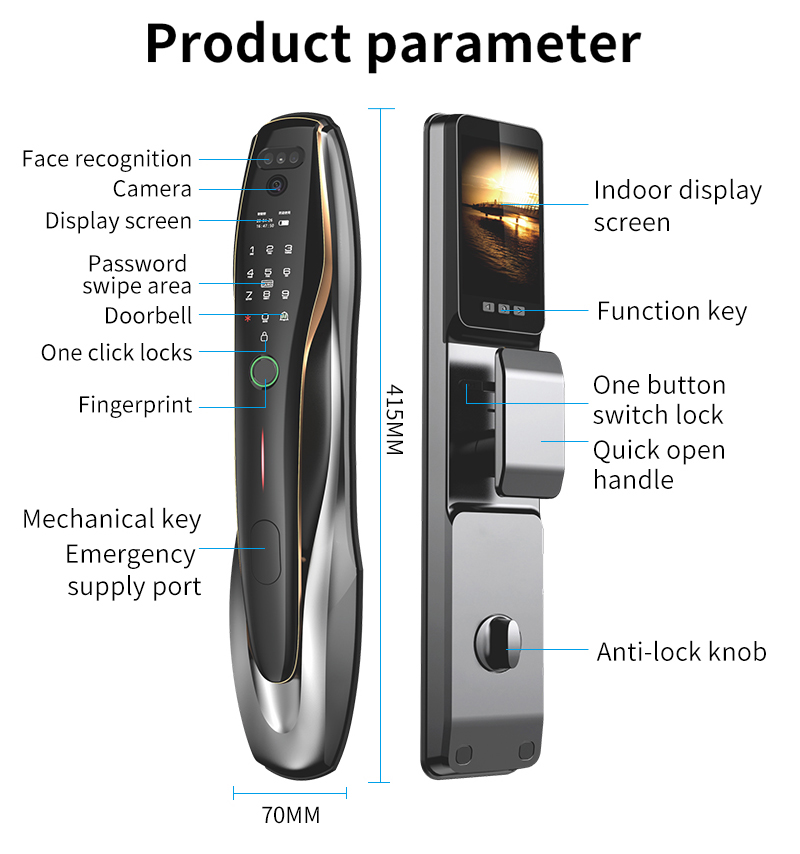 TYSH Tuya Security Fingerprint - Home Security Doorbell Camera review and price